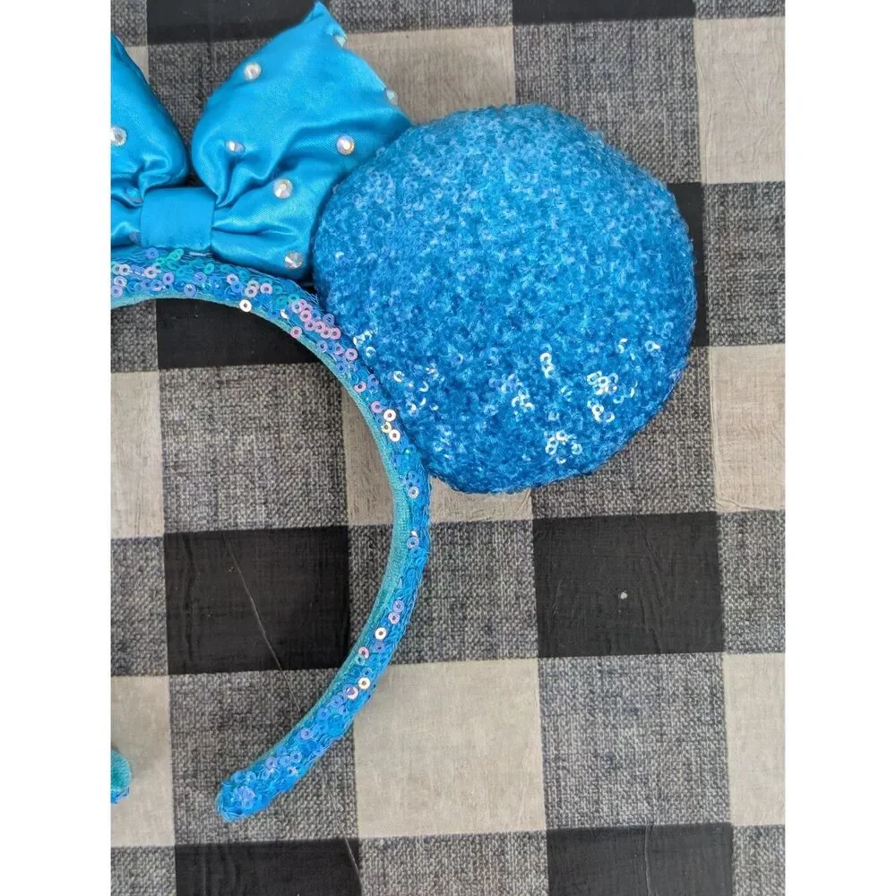 Disney Minnie Mouse Ears Sequenced Headbands Lot of 2